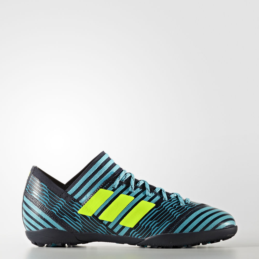 Adidas Nemeziz Tango 17.3 Turf - ποδοσφαιρικα παπουτσια για αγορια - Κίτρινα/Μπλε,Μέγεθος: EU 27 – 3